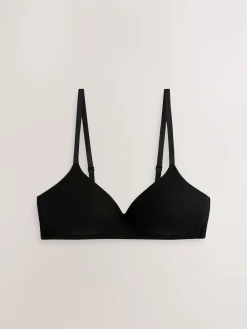 Zwart/Zwart/Wit/Praline Huidskleur - 4 Katoenen beha's*Next