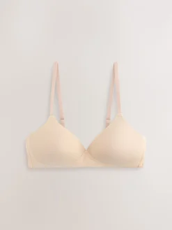 Zwart/Zwart/Wit/Praline Huidskleur - 4 Katoenen beha's*Next