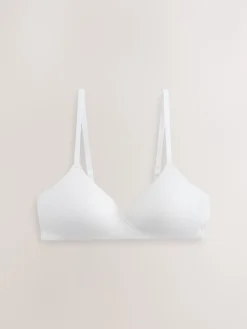 Zwart/Zwart/Wit/Praline Huidskleur - 4 Katoenen beha's*Next